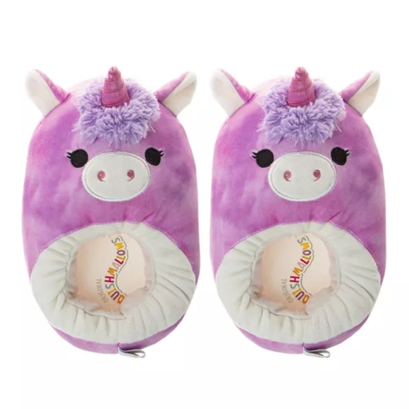 Squishmallows Other - Squishmallows Lola the Unicorn Dual Sizes Girls' Slippers Little Girls Size 13/1
